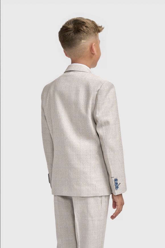 Cavani Kids Boys Caridi Beige Three piece Suit
