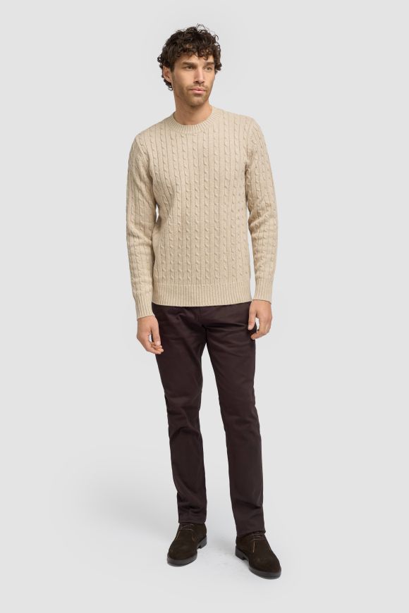 Cavani Foston Fawn Cable Jumper