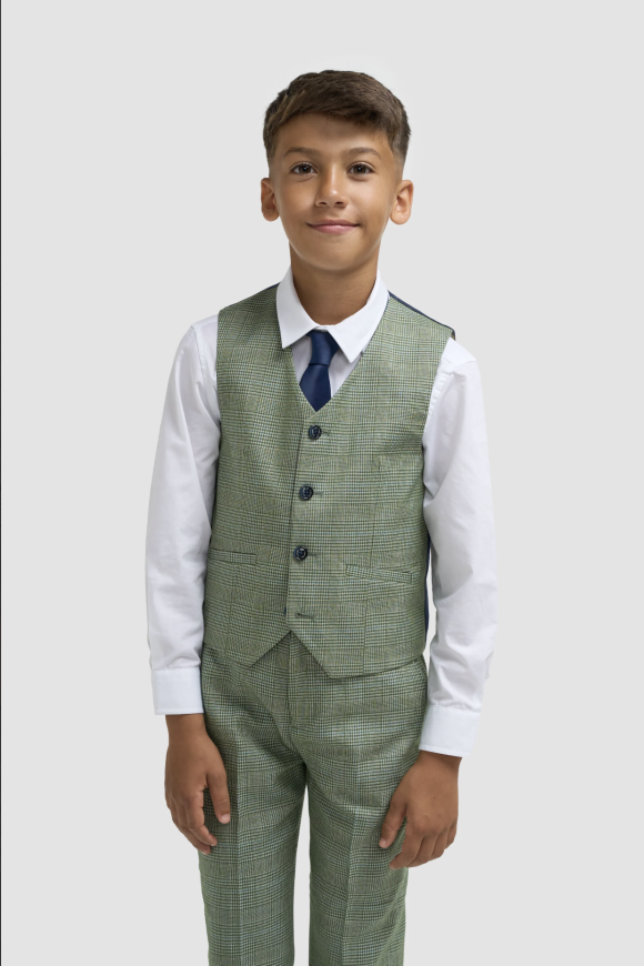 Cavani Kids Boys Caridi Sage Three piece Suit