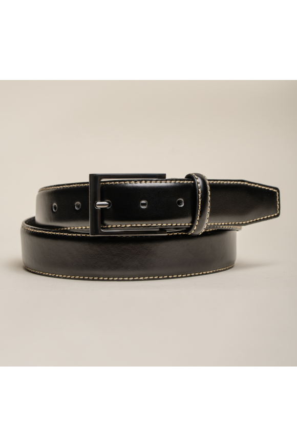 Premium Genuine Leather Men's Belt Black