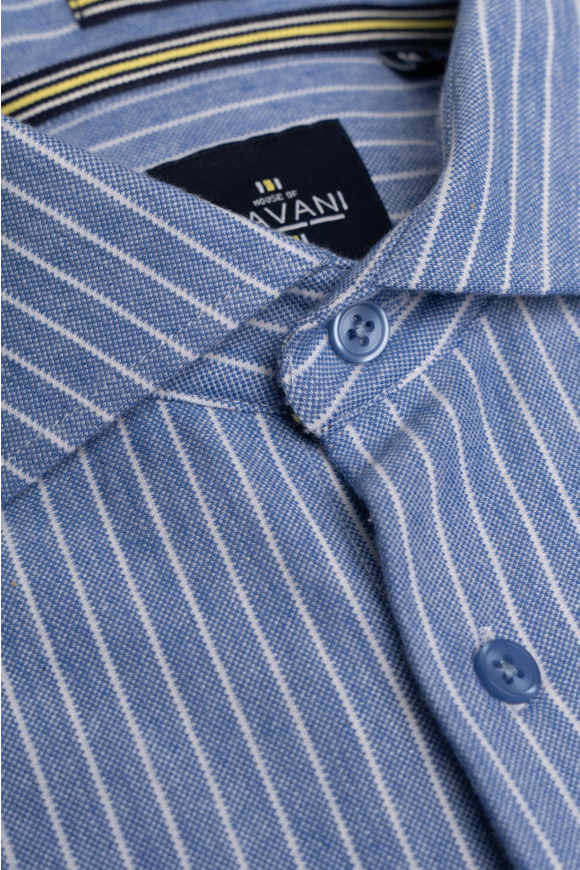 Ashley Stripe Blue Shirt