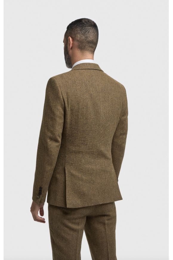Thomas Brown Tweed Suit Jacket