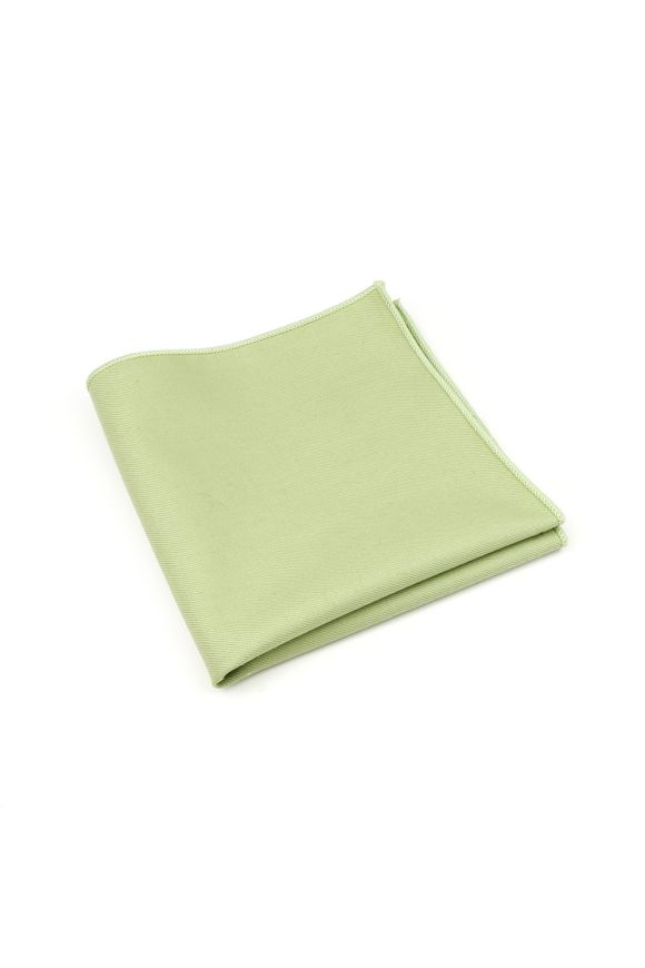 Plain Pastel Green 100% Cotton classic mens tie & pocket square set