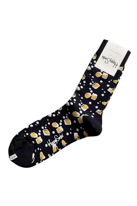 HAPPY SOCKS Beer Print cotton socks