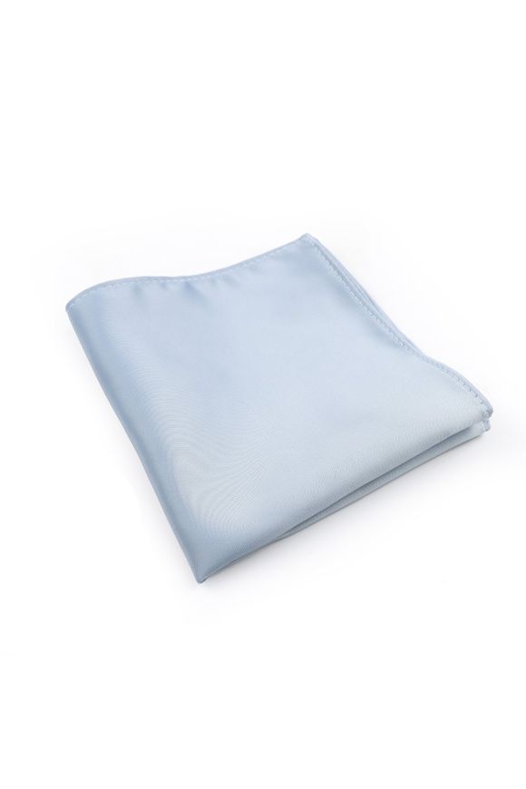 Powder blue satin pocket square