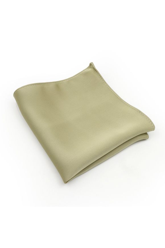 Sage green satin pocket square