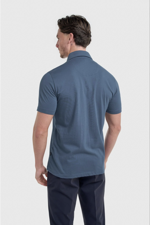 Sanchez Blue cotton Polo