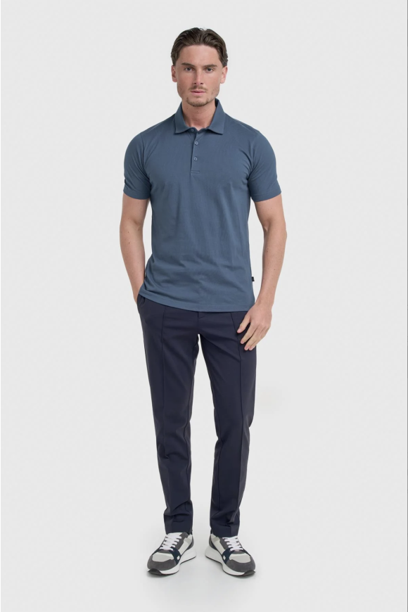 Sanchez Blue cotton Polo