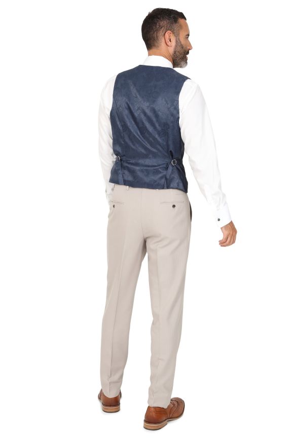 Contrast Stone Alnwick Royal Three Piece Suit