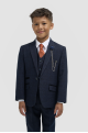 Cavani Kids Boys Caridi Navy Three piece Suit