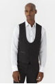 Skopes Black Sinatra Scoop Suit Waistcoat