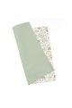 Two Tone Sage Green floral cotton tie & Pocket square set
