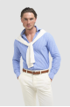 Ashley Stripe Blue Shirt
