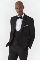 Sinatra Tailored Dinner Jacket – Black Satin Peak Lapel