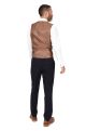 Jenson Samuel Alnwick Navy Three Piece Suit With Contrast Check Waistcoat