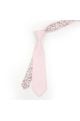 Two Tone Pastel Pink floral cotton tie