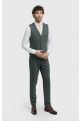 Cavani Thomas Lush Olive Tweed Three Piece Suit