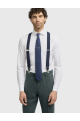 Plain Navy Braces