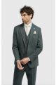 Thomas Lush Olive Tweed Suit Jacket