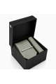 Olive green satin Tie, Pocket Square & Silver Tie Clip Gift Set