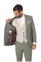 Sage Suit with Contrast Stone Waistcoat