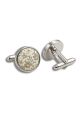 Green floral flower Cufflinks