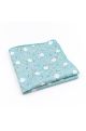 Blue & Pink floral cotton classic mens tie & pocket square set