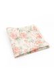Pastel Pink floral cotton classic mens tie & pocket square set