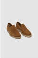 Cavani Breezy Tan Sand Slip-On Suede Loafers