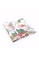 Rose floral cotton classic mens bowtie & pocket square set