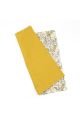 Two Tone Yellow floral cotton tie & Pocket square set