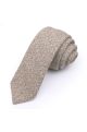Mens Wool Tweed Stone Herringbone Tie & Pocket square set