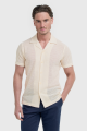 Paris Cuban Collar Shirt White