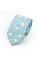 Blue & Pink floral cotton classic mens tie & pocket square set