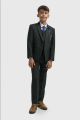 Cavani Kids Boys Caridi Olive Three piece Suit