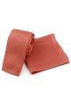 Knitted Dark Pink Tie & Pocket Square set