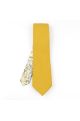 Two Tone Yellow floral cotton tie & Pocket square set