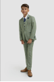 Cavani Kids Boys Caridi Sage Three piece Suit