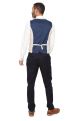 Stone Beige Check Suit with Contras Navy Trousers