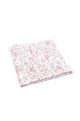 Soft Pink floral cotton classic mens bow tie & pocket square set