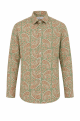 Green & orange paisley Regular Fit 100% Cotton Shirt