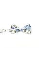 Children's Blue floral flower cotton mens bow tie