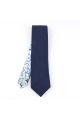 Two Tone Pastel Navy floral cotton tie