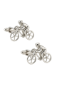 Novelty Bike Stainless Steel Silver Cufflink