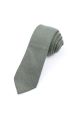Mens Wool Tweed Olive Tie & Pocket square set