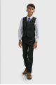 Cavani Kids Boys Caridi Olive Three piece Suit