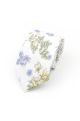 White & Sage floral cotton classic mens tie & pocket square set
