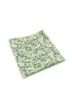 Green & Blue floral cotton classic mens tie & pocket square set