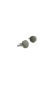 Olive green satin classic mens tie, cufflink & pocket square set