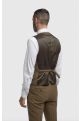 Cavani Thomas Brown Tweed Three Piece Suit